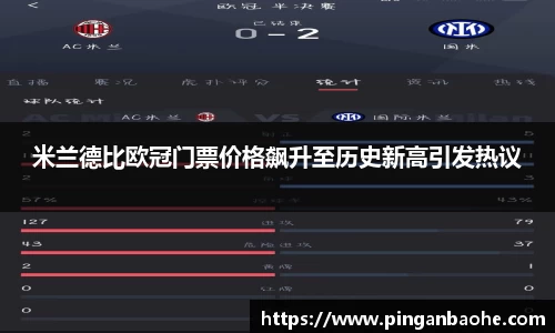 米兰德比欧冠门票价格飙升至历史新高引发热议