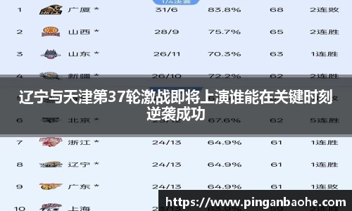 辽宁与天津第37轮激战即将上演谁能在关键时刻逆袭成功